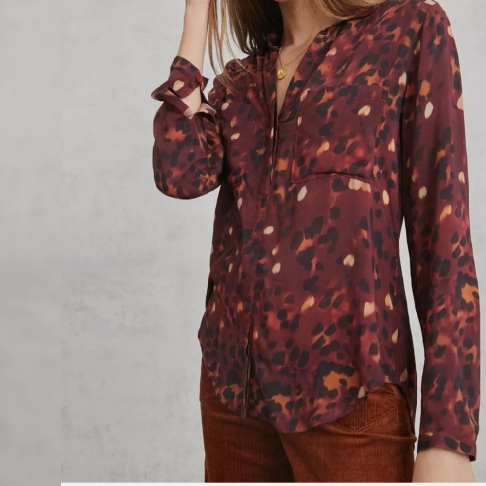 Cloth & Stone Classic Buttondown Blouse Sz M - Picture 3 of 5